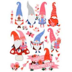 valentine's day gnome stickers