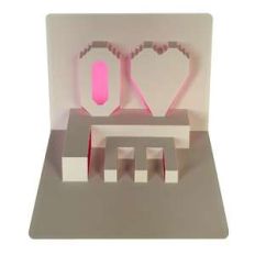 love text popup card