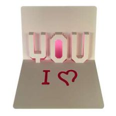 i heart you card