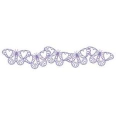 butterflies in a line