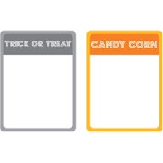 set of 2 trick or treat journaling cards