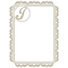 monogram frame j
