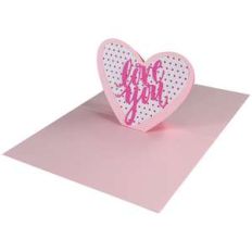 heart pop-up card