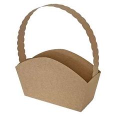 basket with scallop handle