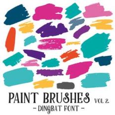 paint brushes vol 2 dingbat font