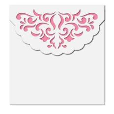 damask square envelope