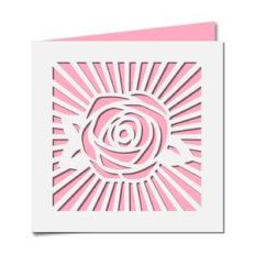 rose burst card