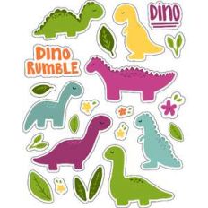 ml cute dinosaurs stickers