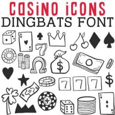 cg casino icons dingbats