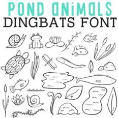 cg pond animals dingbats
