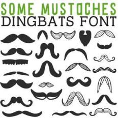 cg some mustaches  dingbats