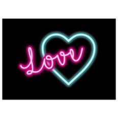 print and cut love neon sign