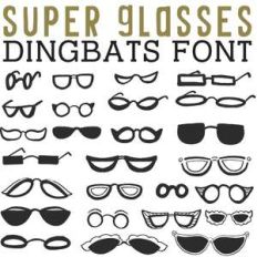 cg super glasses dingbats