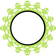 skull and crossbone frame