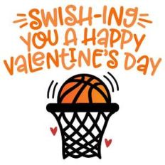swishing you a happy valentine's