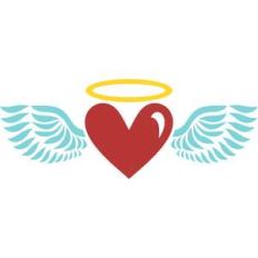 heart with angel wings