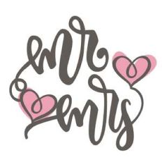 mr and mrs wedding phrase