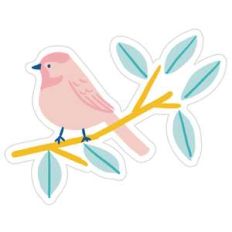 illustrated spring bird