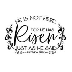 he has risen