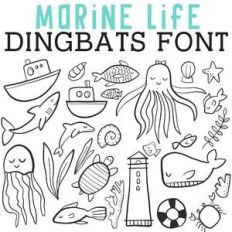 cg marine life dingbats