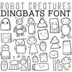 cg robot creatures dingbats