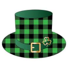 st. patrick's day buffalo plaid hat