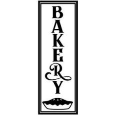 vertical bakery sign