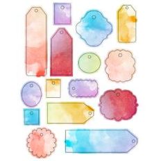 ml watercolor tag stickers