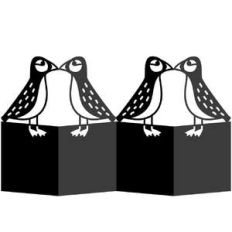 puffin accordion card