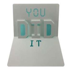 you did it popup card