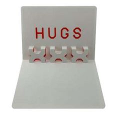 hugs xxx popup card