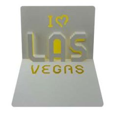 las vegas I heart popup card