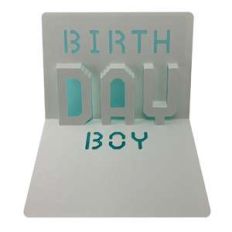 birthday boy popup card