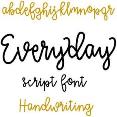 everyday script font