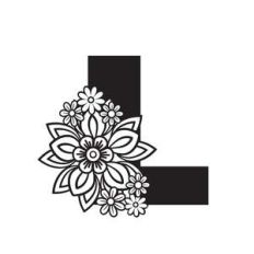 floral l letter