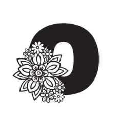 floral o letter