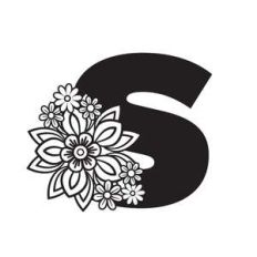 floral s letter