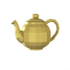 lowpoly teapot