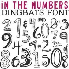 cg in the numbers dingbats