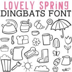 cg lovely spring dingbats