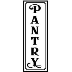 pantry sign
