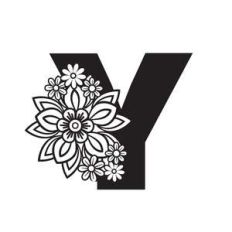 floral y letter