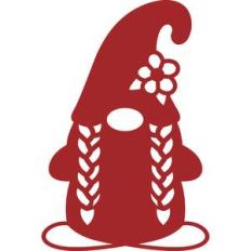 gnome with braids and flower