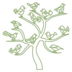 birds in a tree
