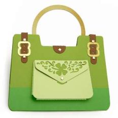 pocket purse card shamrocks