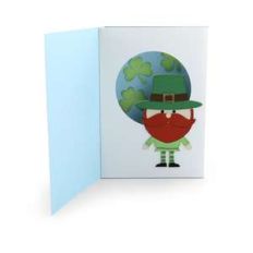 shadowbox card front flap st. patrick's