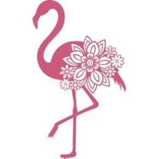 floral flamingo