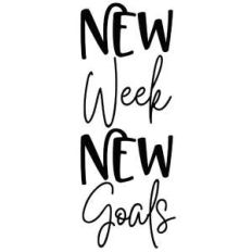 new week new goals quote