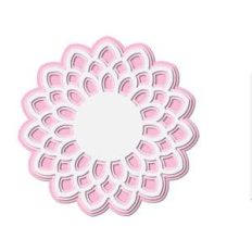 layered cut out flower