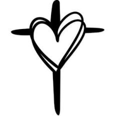 cross heart scribble
